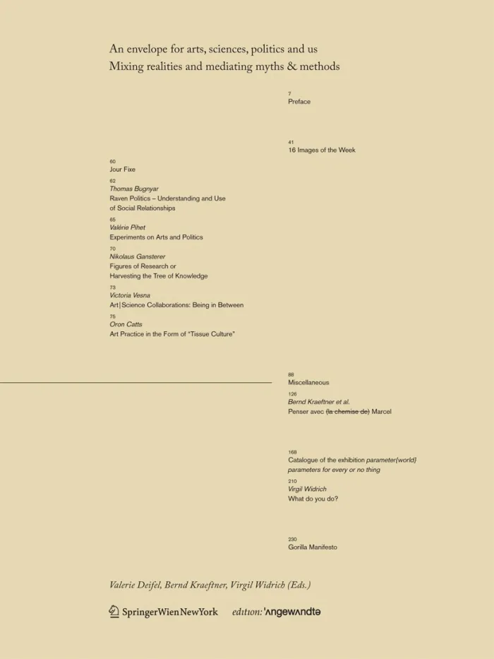 Edition Angewandte: An envelope for arts, sciences, politics and us, 2011
