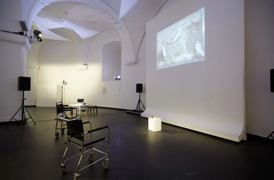 Isidora Krstic, Al Teleki, ANIMATION, SUSPENDED, 2013, photo Peter Kainz / Faksimile Digital