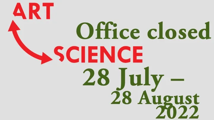 Art & Science office closed