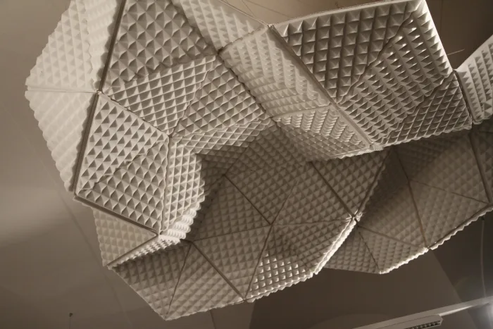 Juliana Herrero, with the participation of: Pepa Bugueiro, Alin Cirstea, Franz Gruber, Ashley Holwell, Michael Mehling, David Palme and Nik Stutzle; *Acoustic Cloud*, Model 1:1, 2010