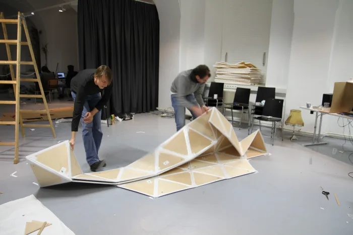 Artscience Space*Acoustic Cloud * Process model 1:1 Date1