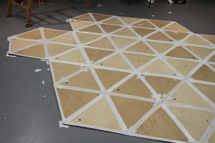 Artscience Space*Acoustic Cloud * Process model 1:1 Date1