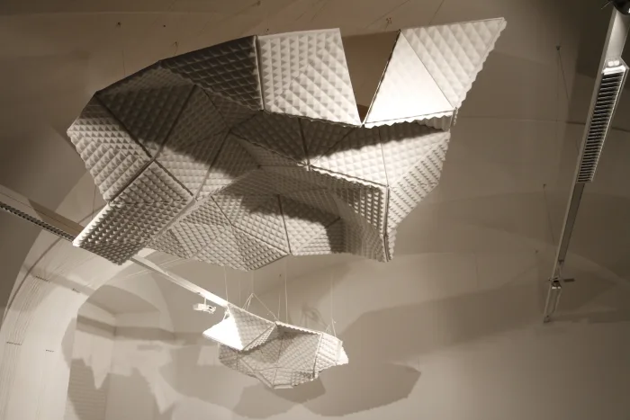 Juliana Herrero, with the participation of: Pepa Bugueiro, Alin Cirstea, Franz Gruber, Ashley Holwell, Michael Mehling, David Palme and Nik Stutzle; *Acoustic Cloud*, Model 1:1, 2010