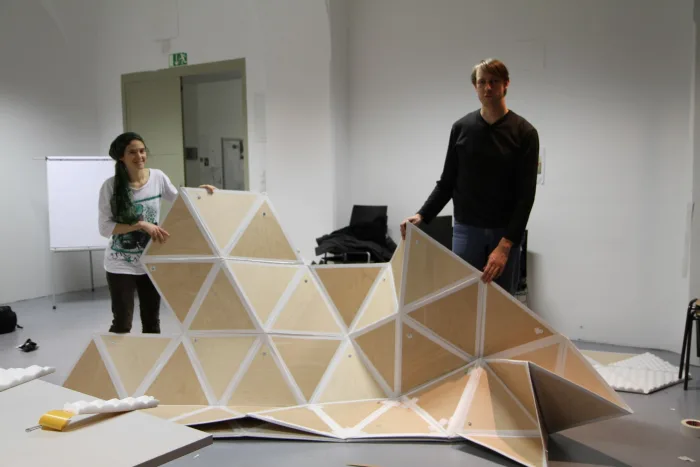 Artscience Space*Acoustic Cloud * Process model 1:1 Date1