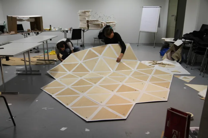 Artscience Space*Acoustic Cloud * Process model 1:1 Date1