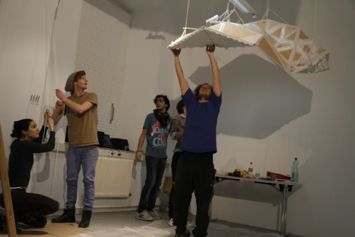 Artscience Space*Acoustic Cloud * Process model 1:1 Date2
