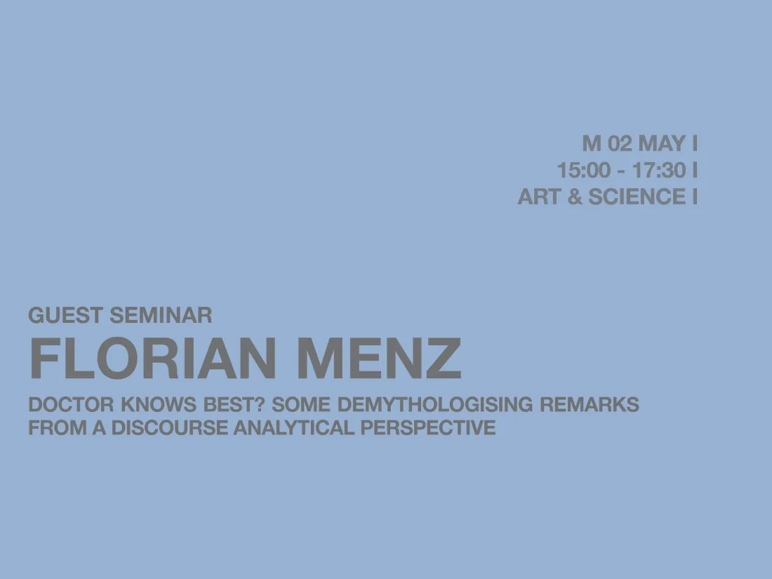 Doctor knows best? Some demythologising remarks from a discourse analytical perpective