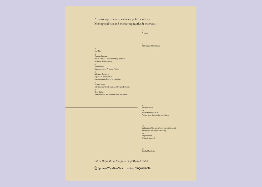 Edition Angewandte: An envelope for arts, sciences, politics and us, 2011