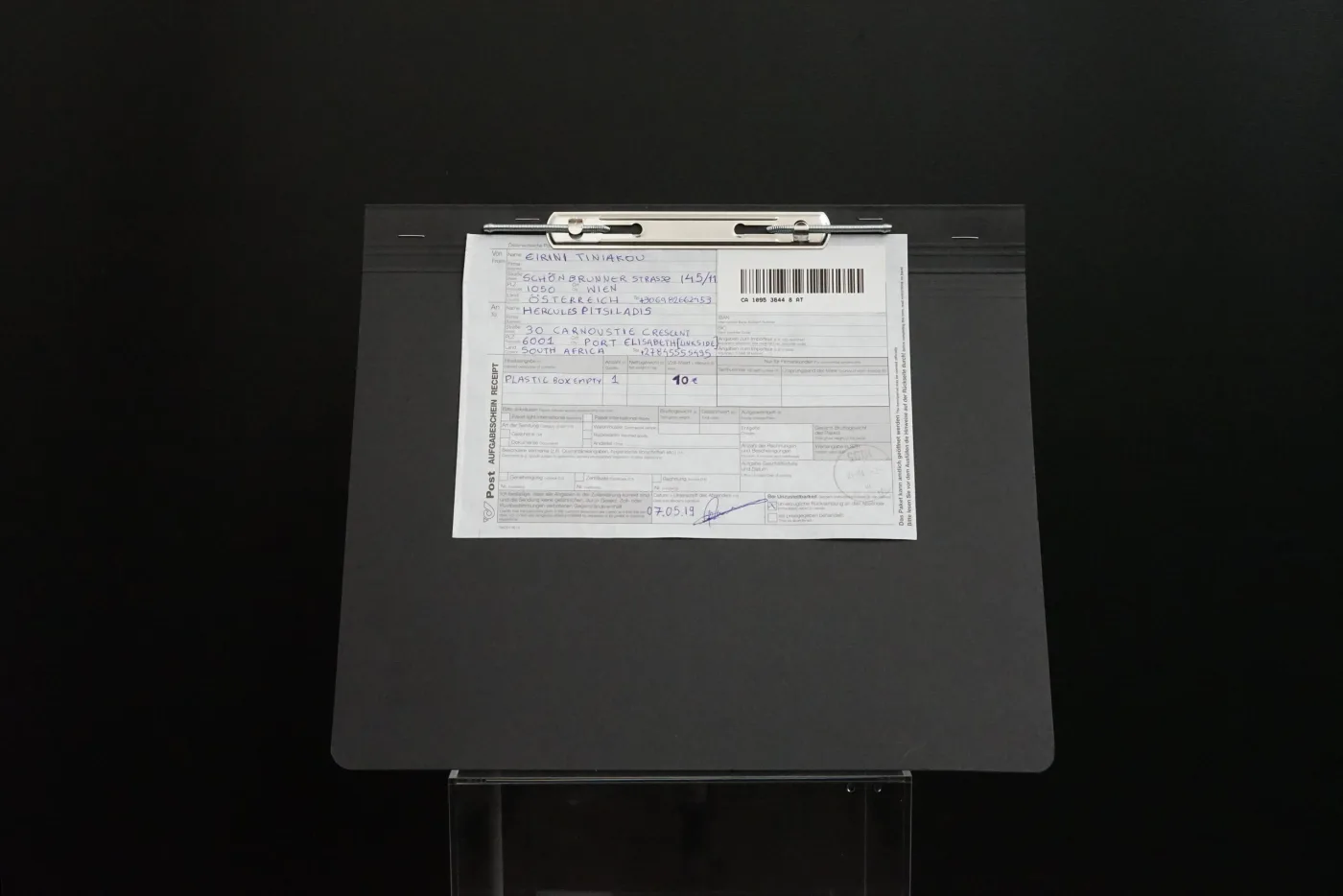 Eliminating reference and the adventure of a package with the South African Postal Service
