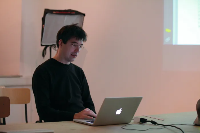 Prof. Virgil Widrich (Art & Science), Software Marathon 15 December 2011. Photo © Iulian Moise