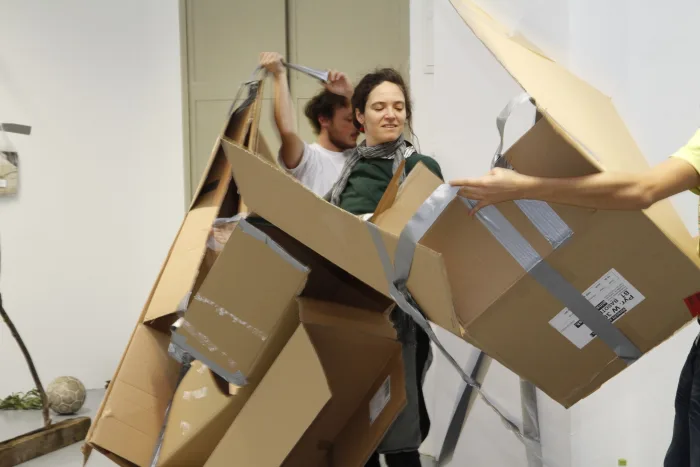 Performative Bodies seminar with Gabi Schillig. Photo © Art & Science Visualisation