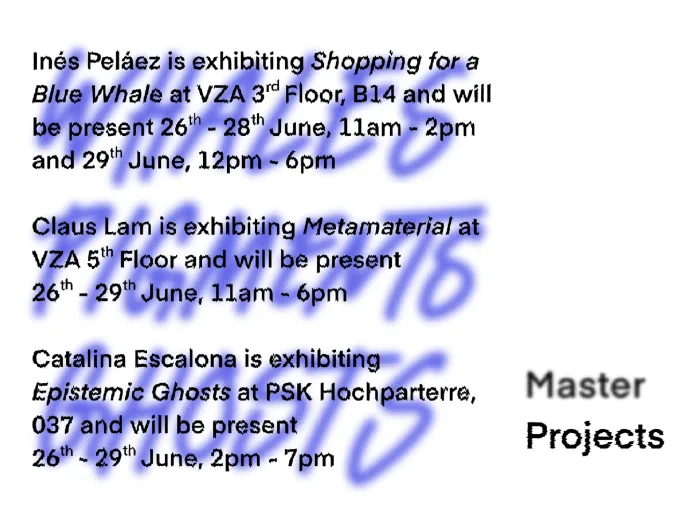 Master’s Projects | Summer semester 2024