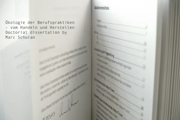 Ökologie der Berufspraktiken - vom Handeln und Herstellen