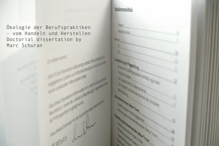 Ökologie der Berufspraktiken - vom Handeln und Herstellen