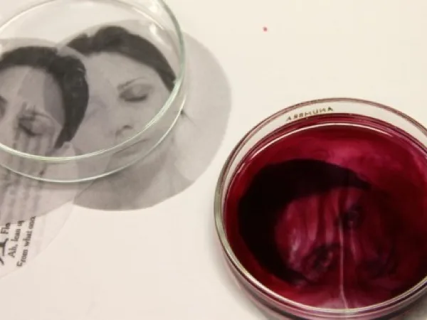 Self-portrait in the Lab