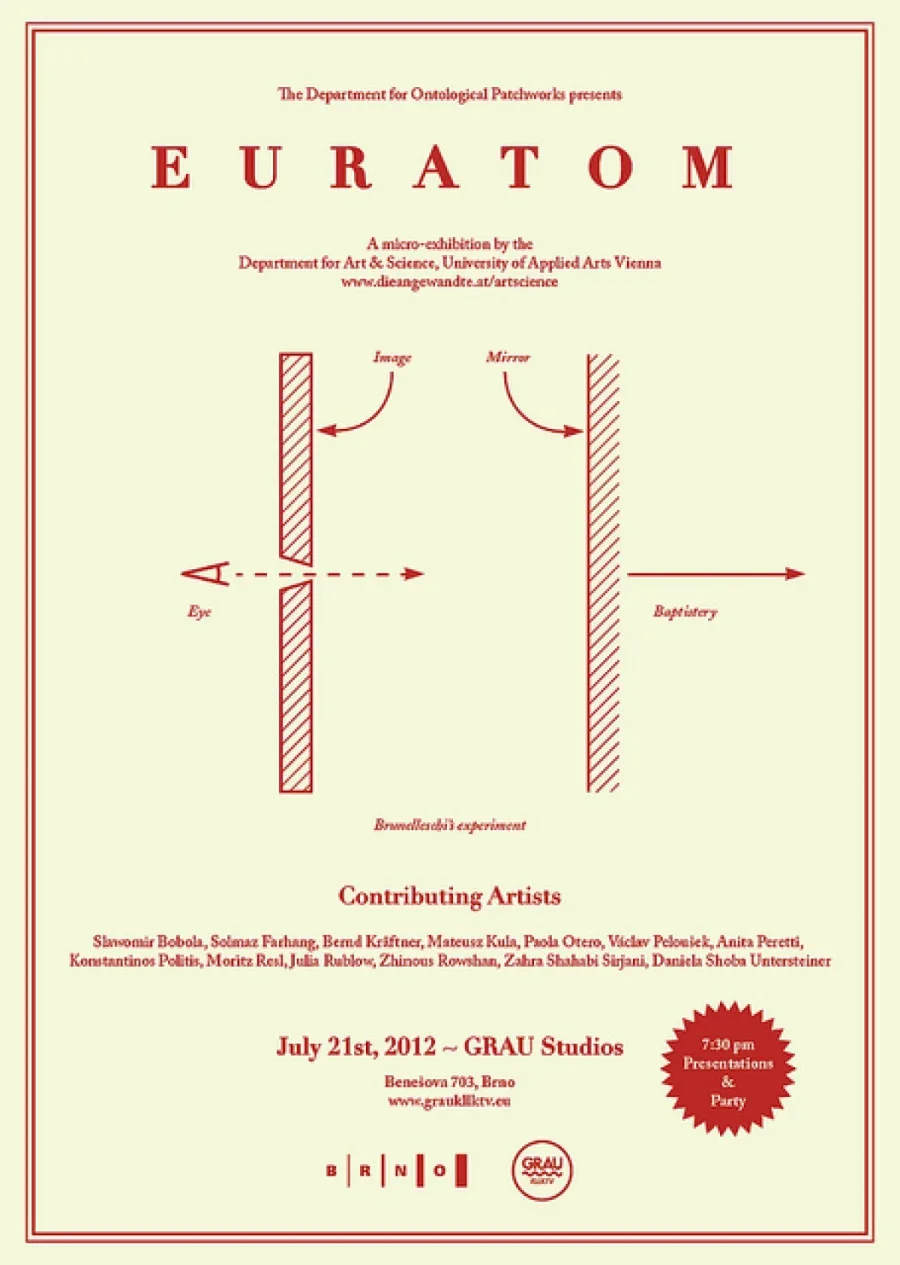 Euratom, Exhibition Poster Brno, Moritz Resl 2012