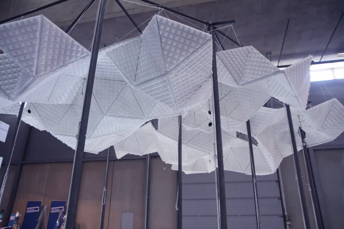 Juliana Herrero, "Acoustic Cloud Remix", Vienna Art Fair 2011, on behalf of the Art & Science Maste Programme / University of Applied Arts. Photo © Virgil Widrich
